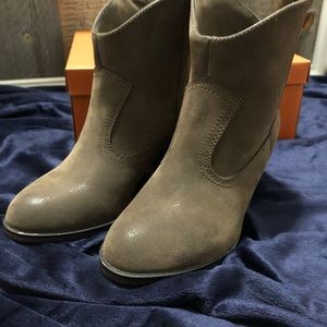 Taupe ankle boots